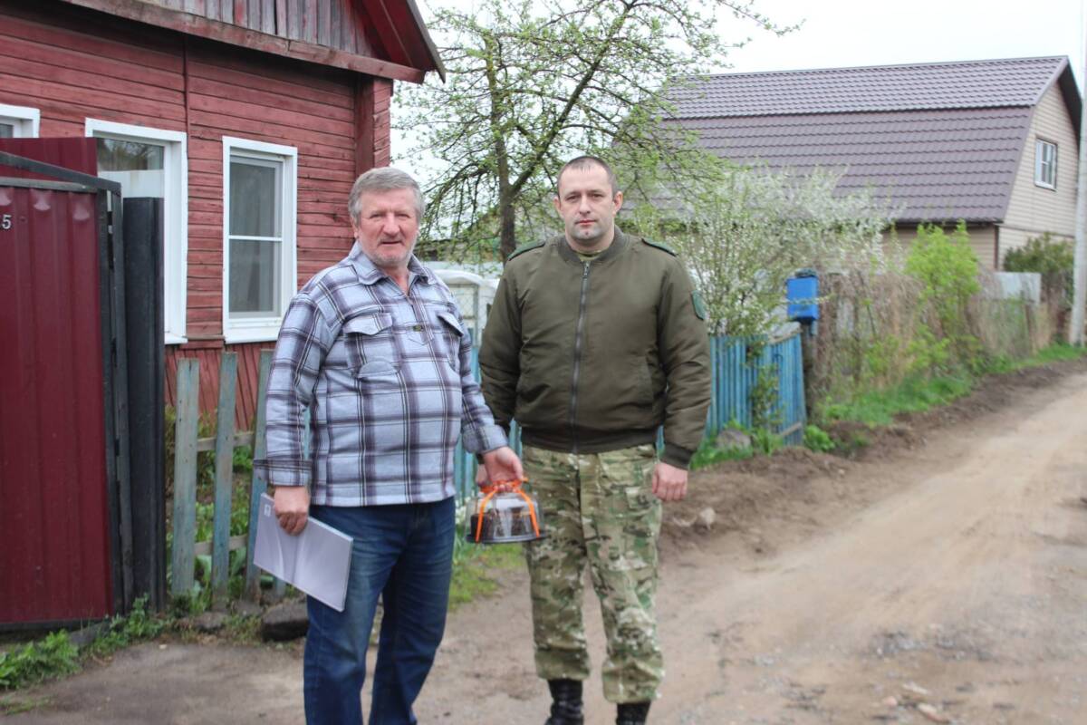 Сотрудники ИК-17 посетили ликвидатора последствий аварии на ЧАЭС
