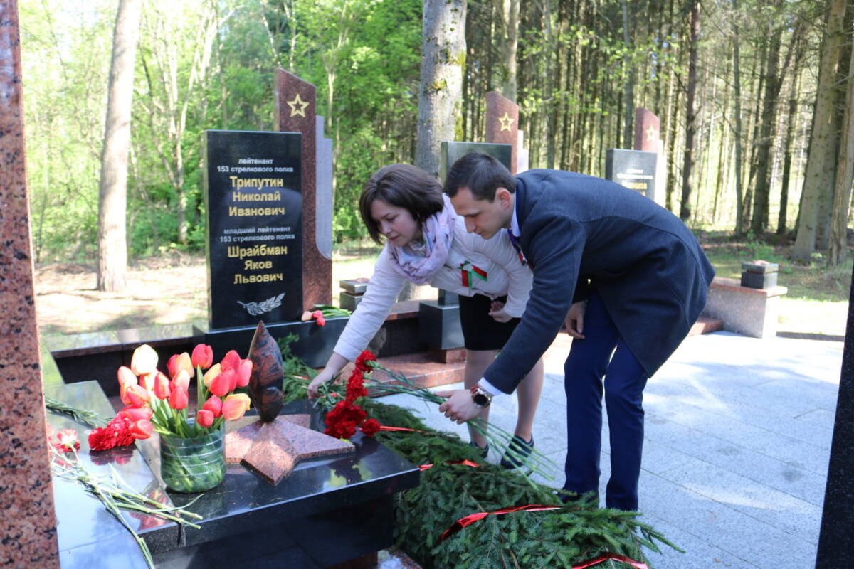 Эстафету памяти «Беларусь помнит. Помним каждого» поддержали активисты БРСМ Шкловщины