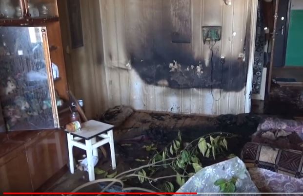 В Шклове в общежитии по улице 70 год Великой Перамоги произошло возгорание