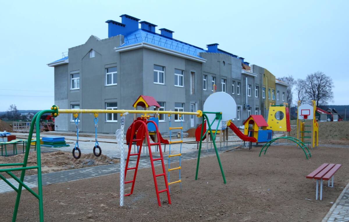В агрогородке Добрейка подходит к завершению строительство нового детского сада