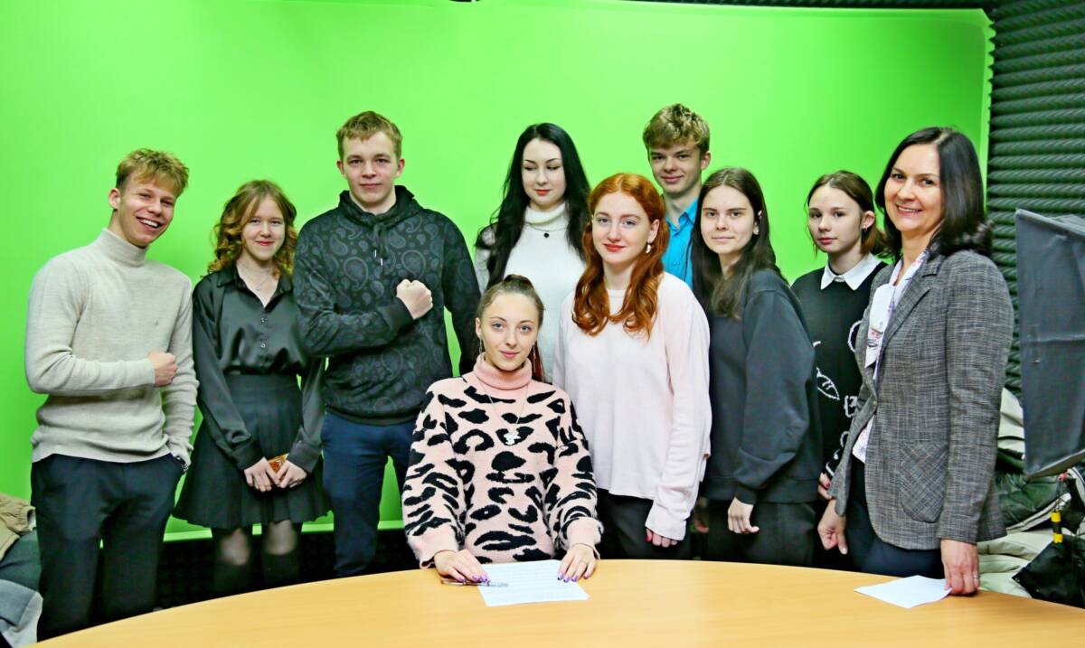 В гостях у издательского дома «Шклов-инфо» побывали старшеклассники гимназии