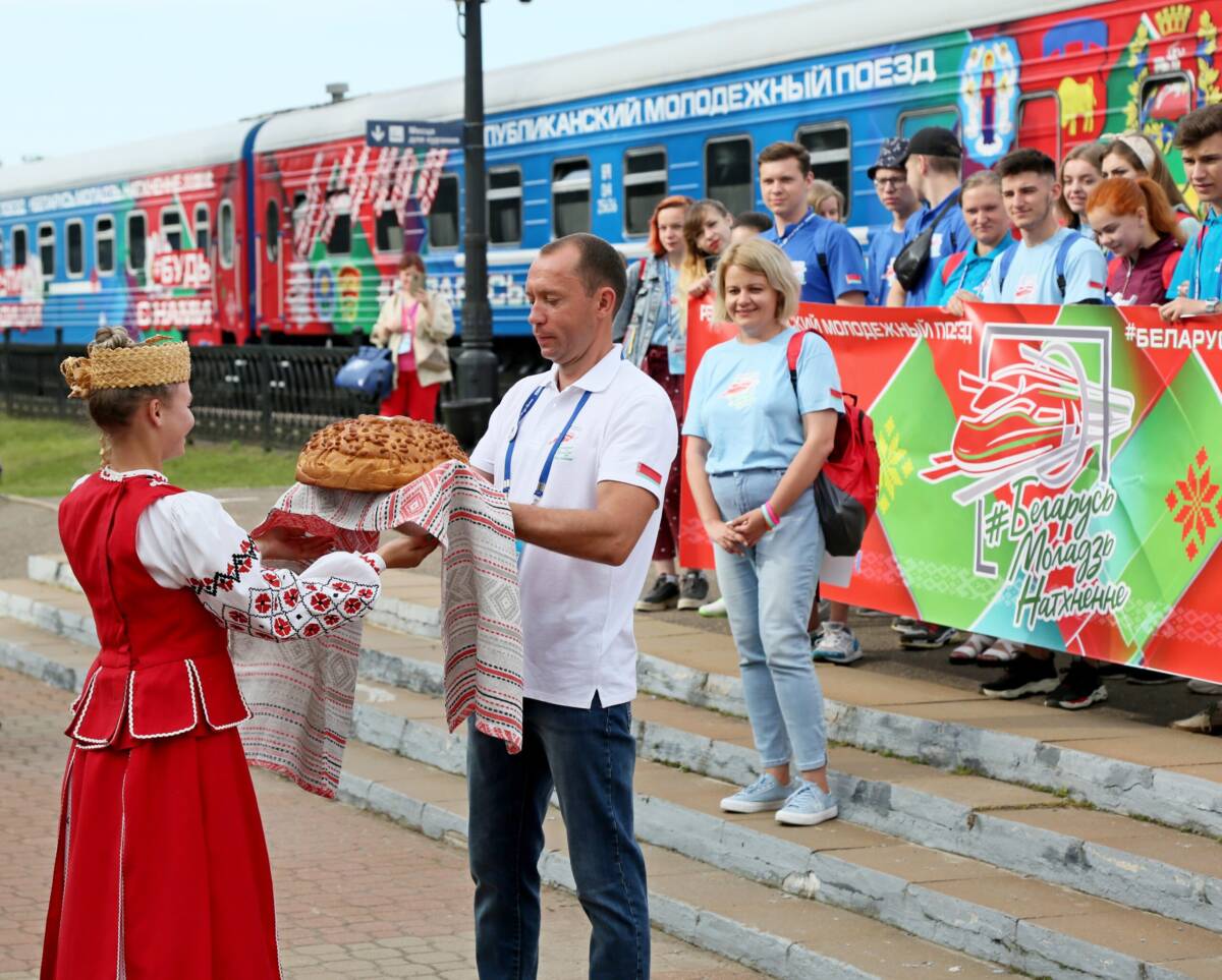 В Шклове побывал молодежный поезд «#Беларусь. Моладзь. Натхненне»