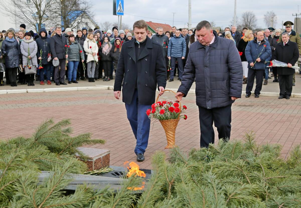 У Шклове адзначылі Дзень абаронцаў Айчыны