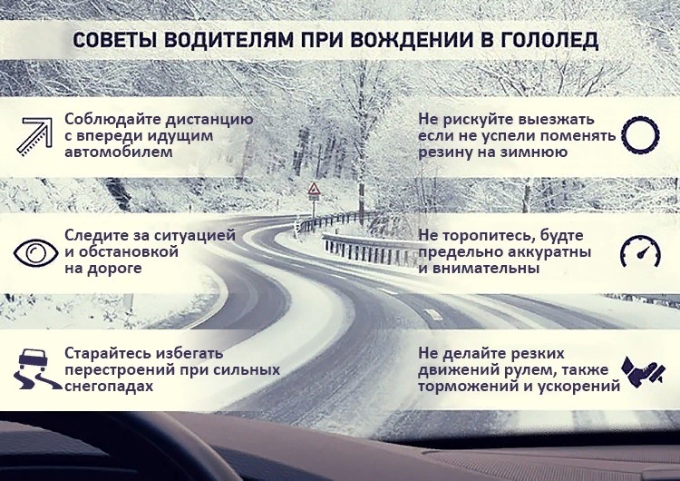 В ГАИ рассказали, как управлять автомобилем в снегопад или гололед