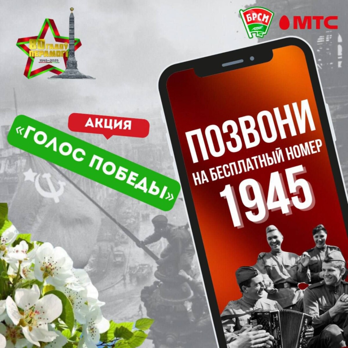 В Могилевской области проходит акция “Голос Победы”