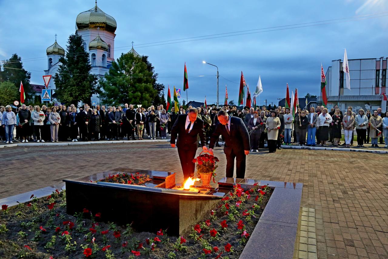 Сегодня в Шклове состоялся митинг-реквием
