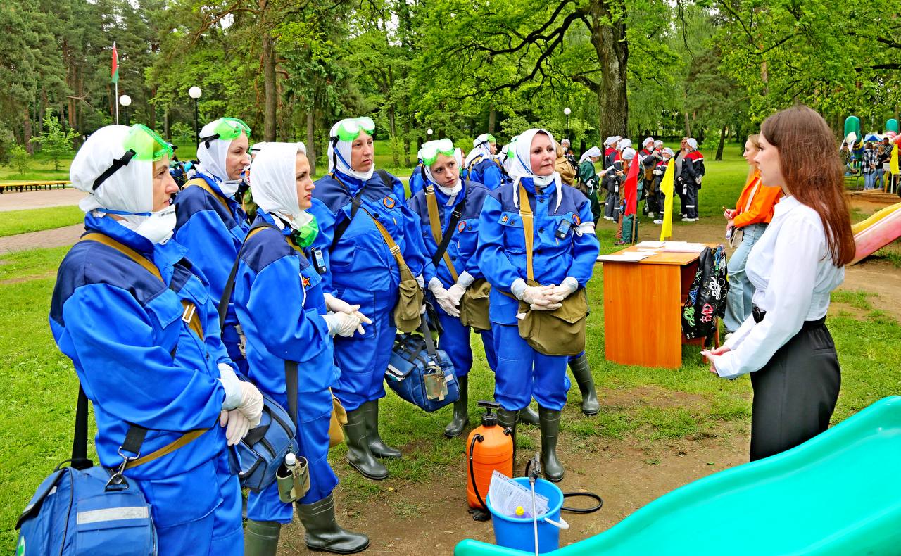 В Шклове прошли соревнования санитарных дружин