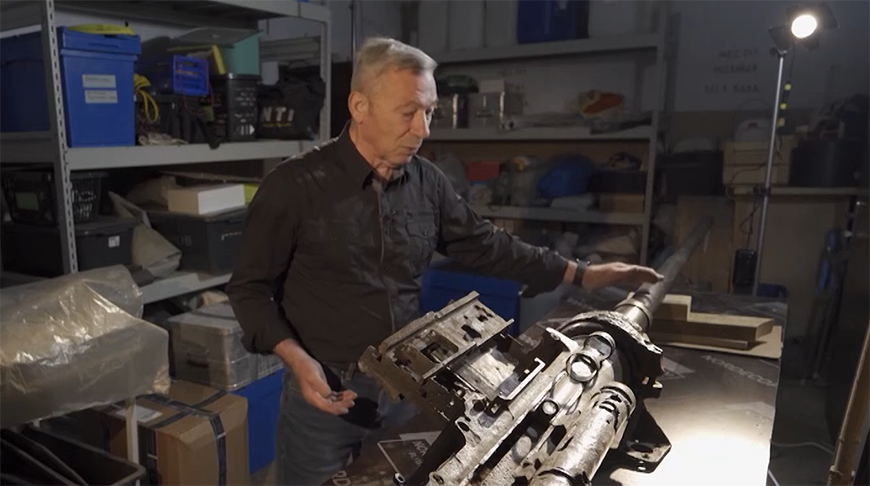 Поднятую со дна Финского залива авиационную пушку передали в военно-морской музей Санкт-Петербурга