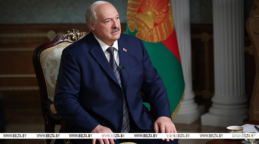 Александр Лукашенко дал интервью американской телекомпании «Ньюсмакс» 
