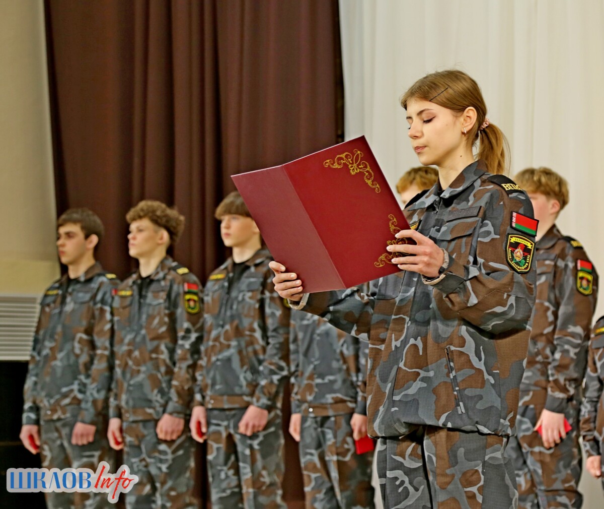 Юные шкловчане дали клятву чести в клубе „Щит“