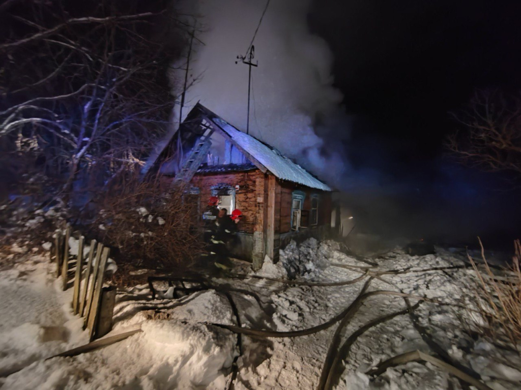 В Шкловском районе на пожаре погиб человек