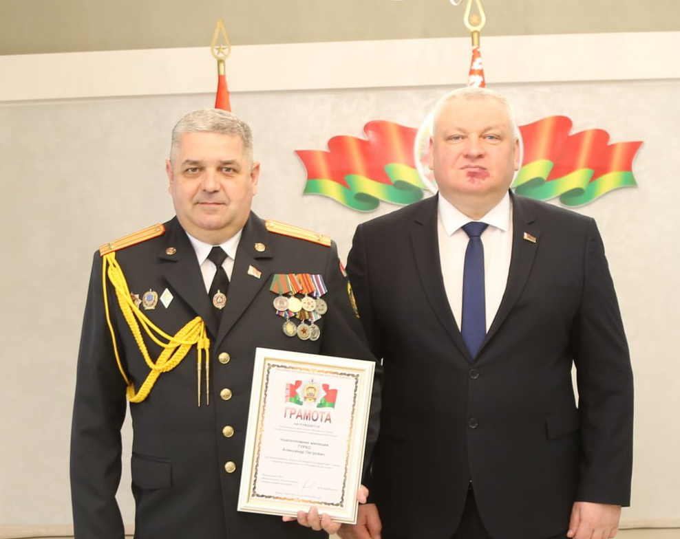 В Шклове состоялись торжественные проводы на заслуженный отдых заместителя начальника РОВД