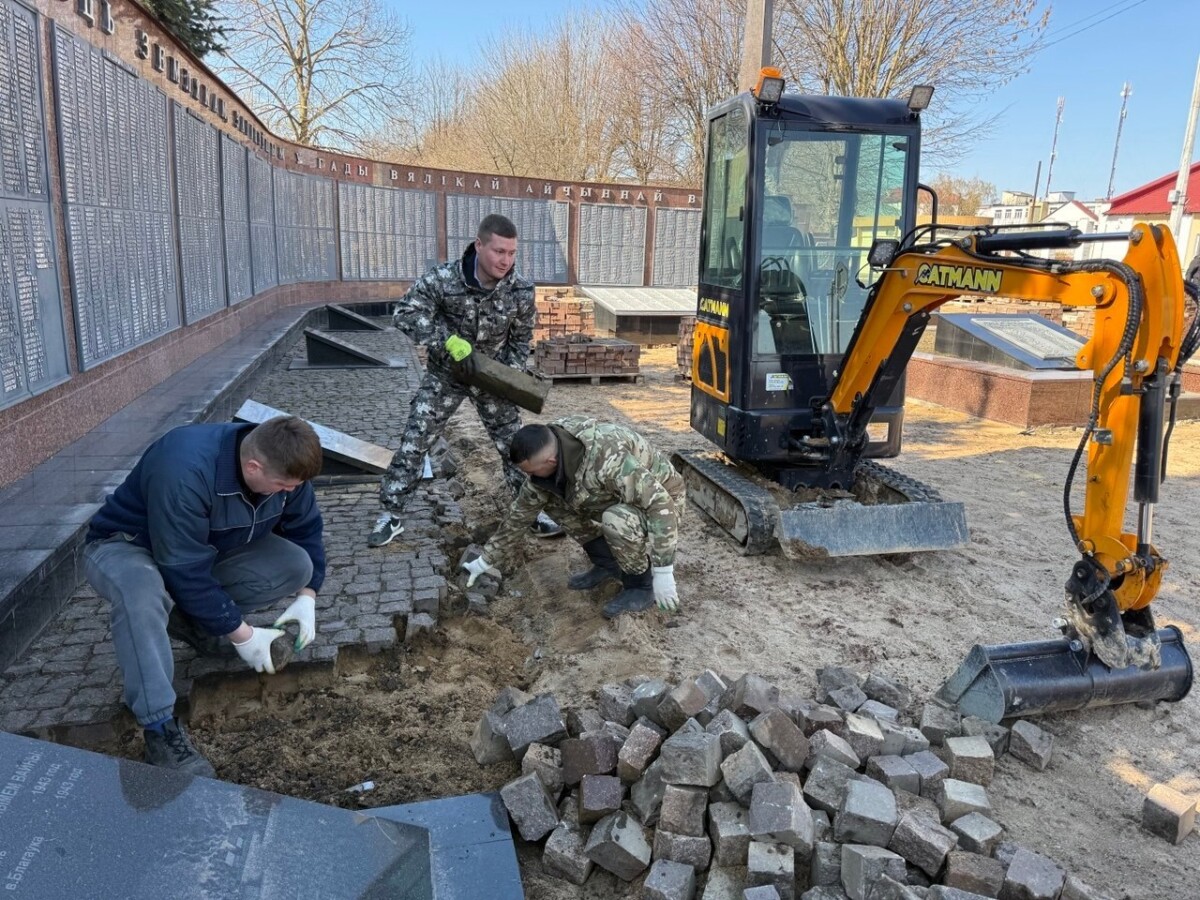 В Шклове активно идет благоустройство