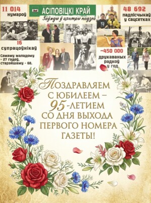 С юбилеем, «Асіповіцкі край»!