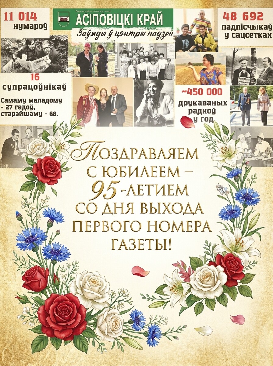 С юбилеем, «Асіповіцкі край»!
