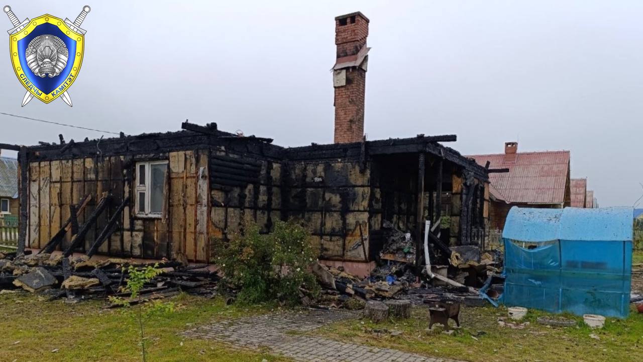 В Шкловском районе на пожаре погибли супруги, успевшие спасти своего внука