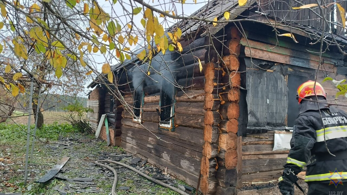 На пожаре в Шкловском районе погиб мужчина